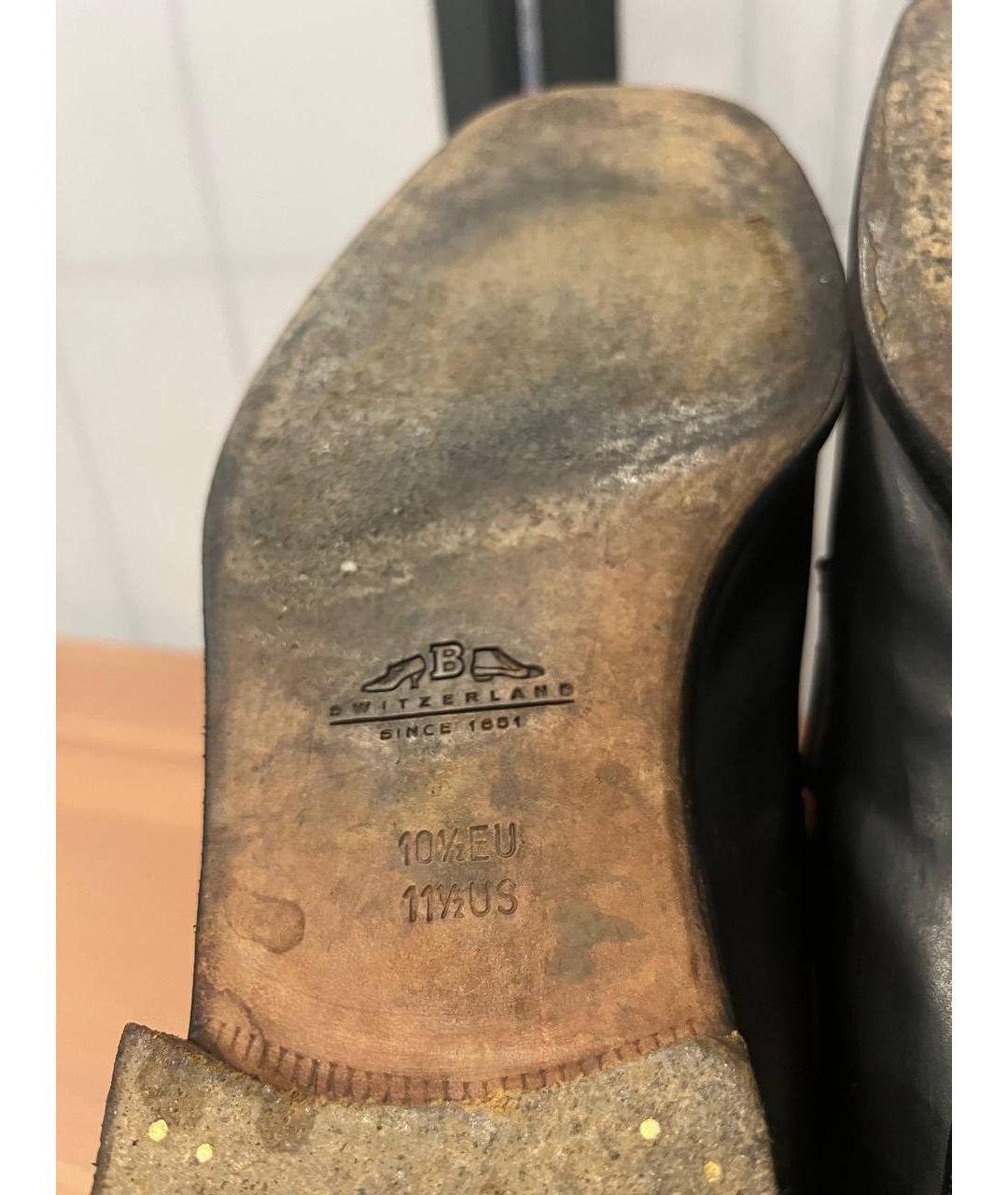 BALLY Черные кожаные лоферы, фото 6