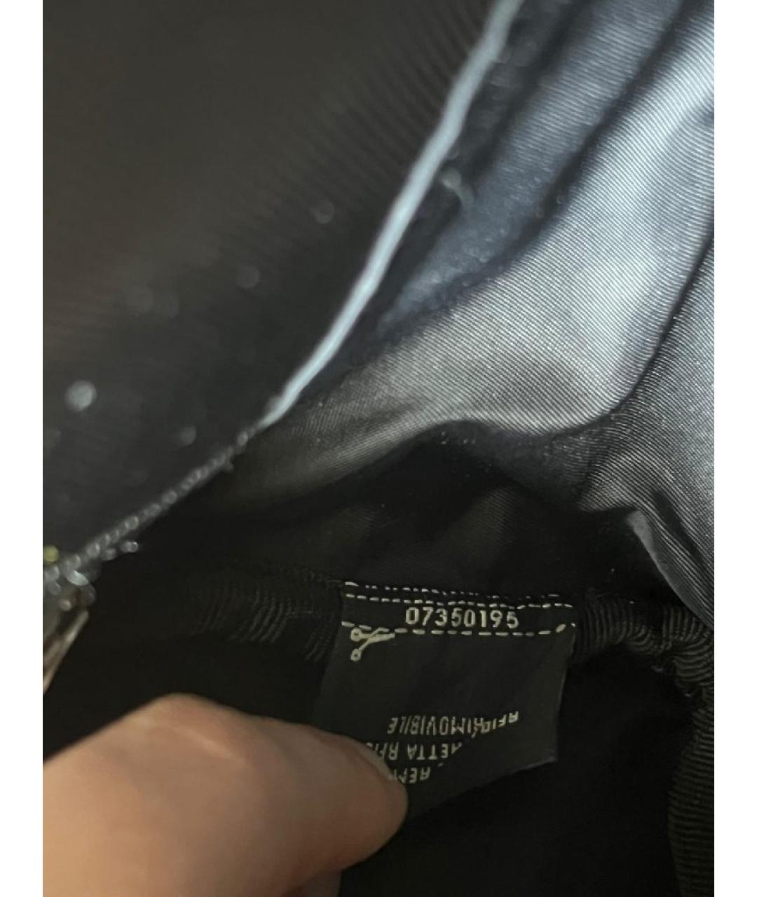 FENDI Черная кожаная сумка с короткими ручками, фото 7