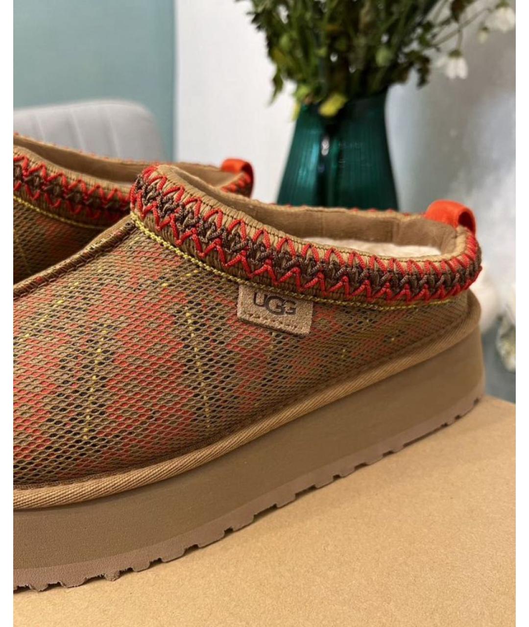 UGG AUSTRALIA Оранжевое замшевые сабо, фото 2