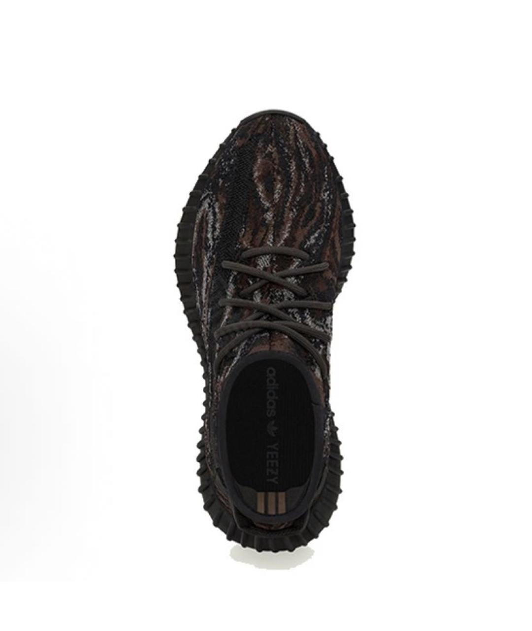 ADIDAS YEEZY Черные текстильные низкие кроссовки / кеды, фото 3