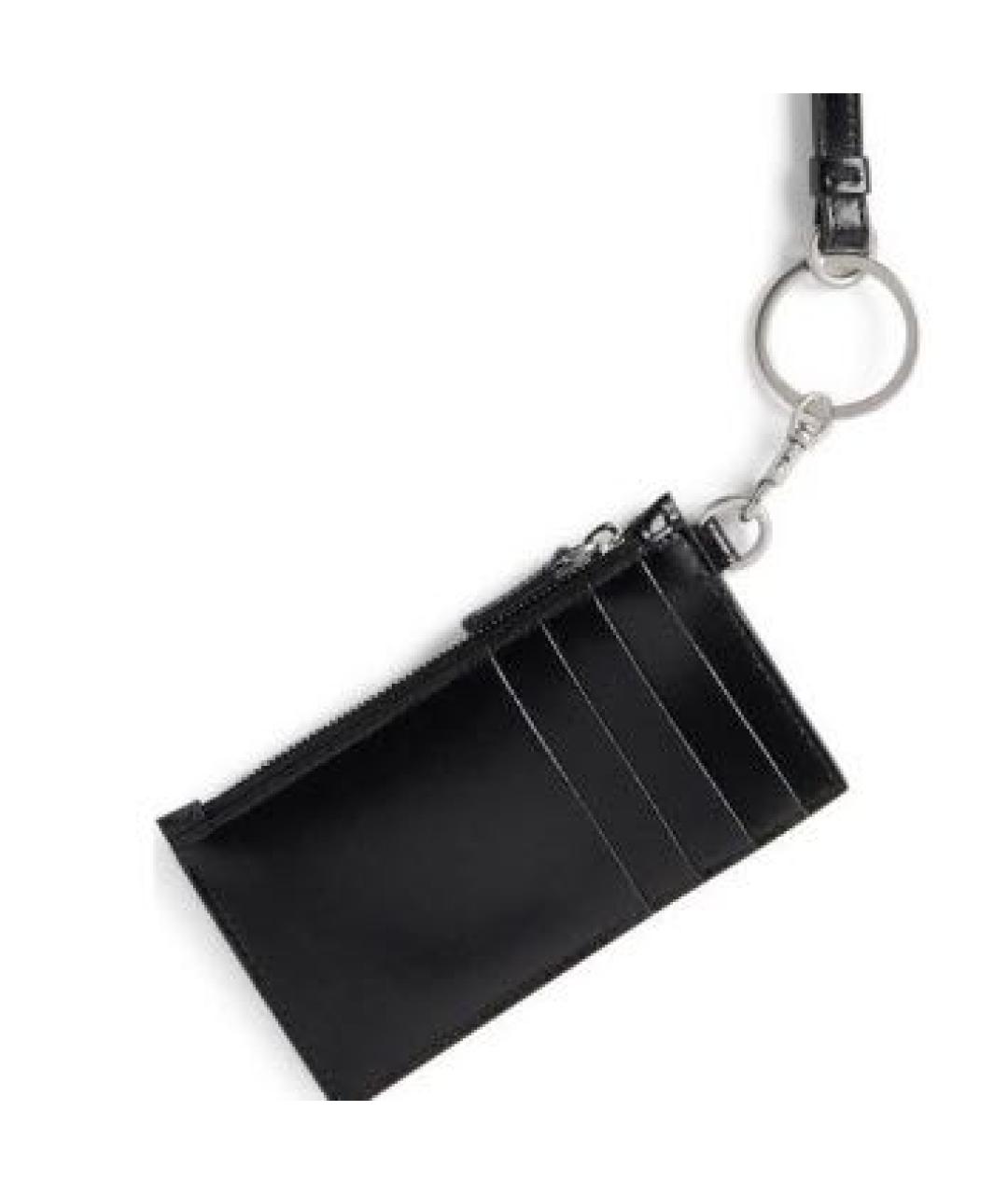 BALENCIAGA Черный кожаный кошелек, фото 3