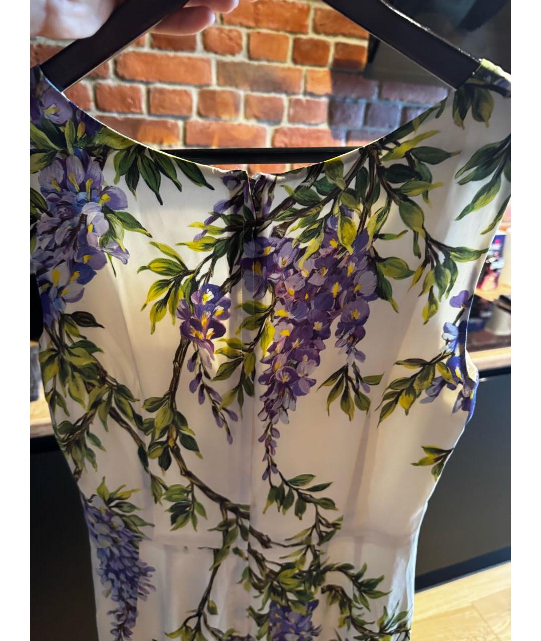 DOLCE&GABBANA Мульти шелковое коктейльное платье, фото 5