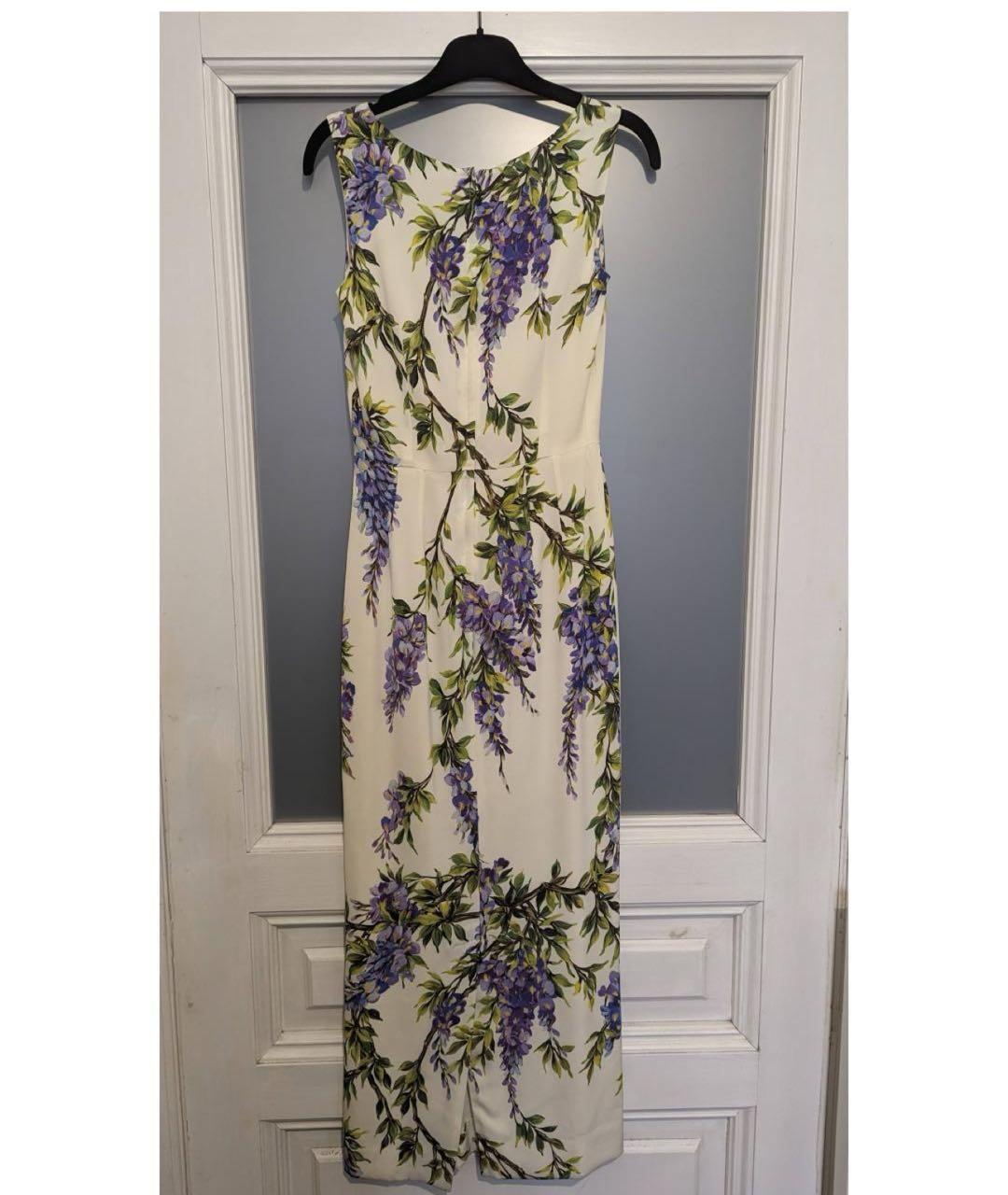 DOLCE&GABBANA Мульти шелковое коктейльное платье, фото 2