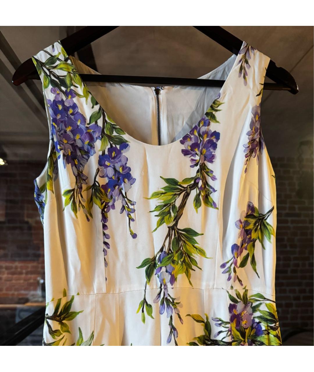 DOLCE&GABBANA Мульти шелковое коктейльное платье, фото 6