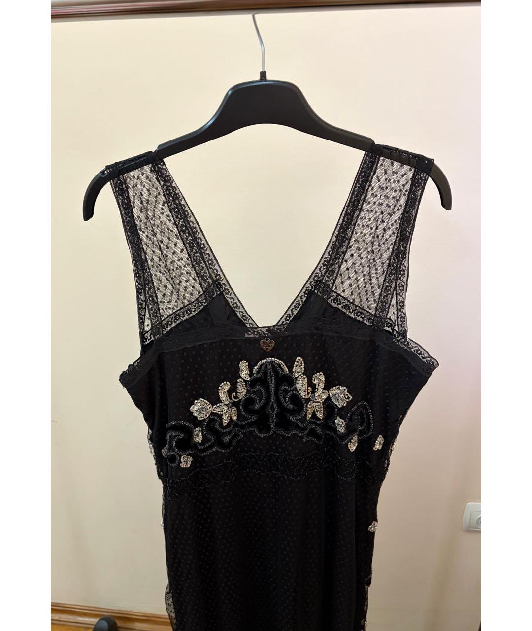 TWIN-SET Черное вечернее платье, фото 3