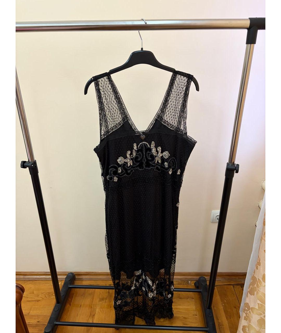 TWIN-SET Черное вечернее платье, фото 2