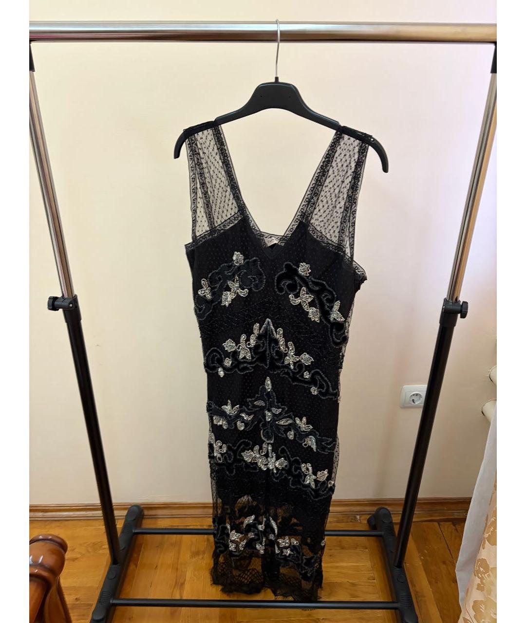 TWIN-SET Черное вечернее платье, фото 6