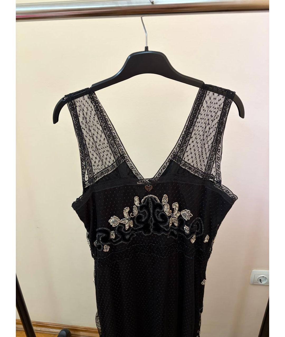 TWIN-SET Черное вечернее платье, фото 3