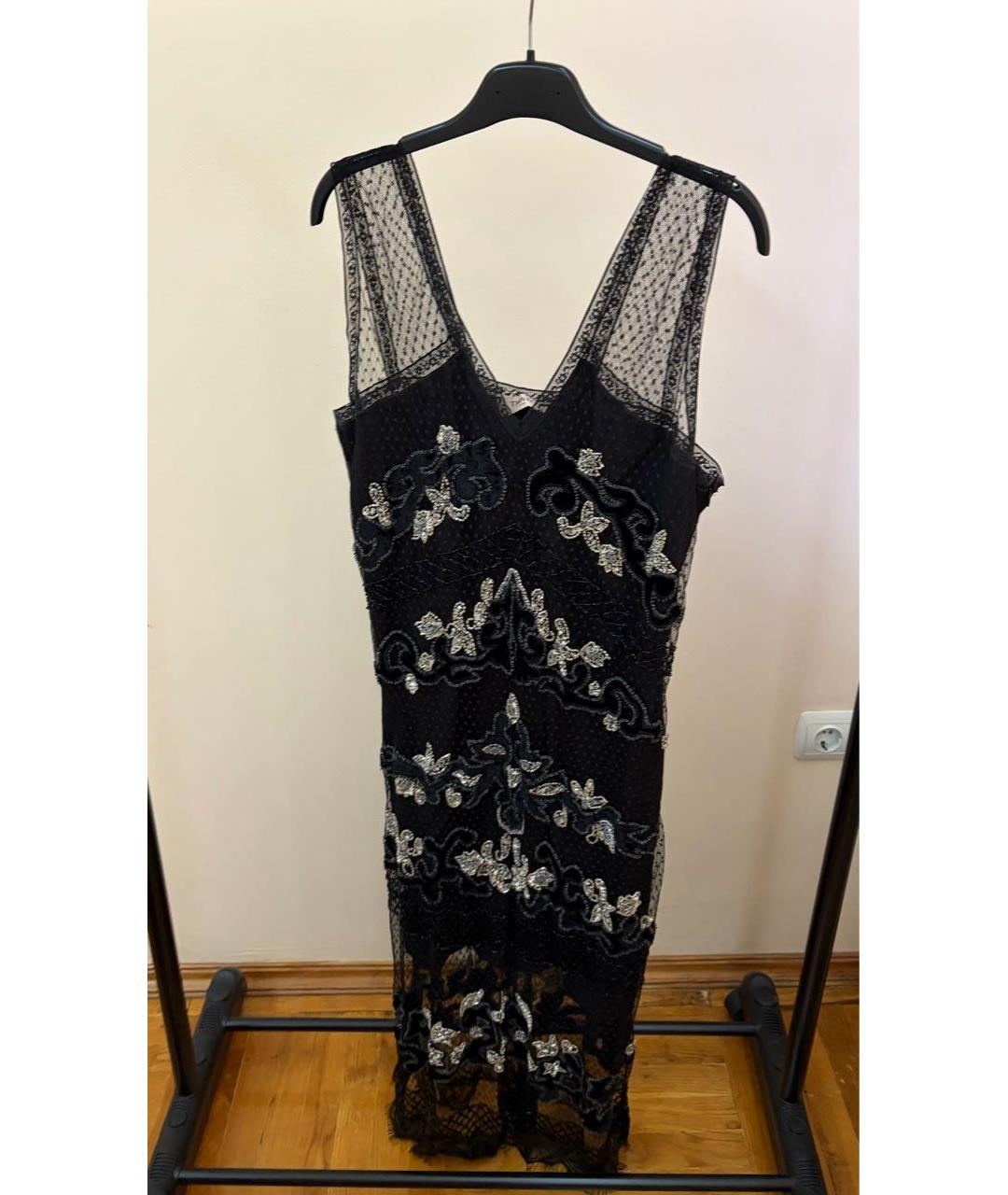 TWIN-SET Черное вечернее платье, фото 6