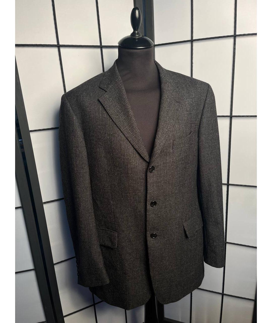 HUGO BOSS Антрацитовый шерстяной пиджак, фото 2