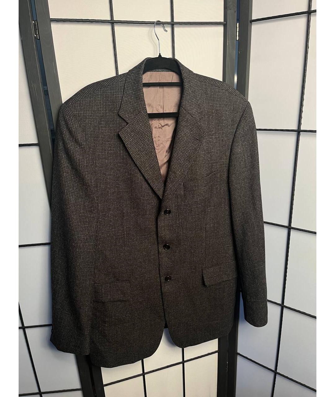 HUGO BOSS Антрацитовый шерстяной пиджак, фото 7