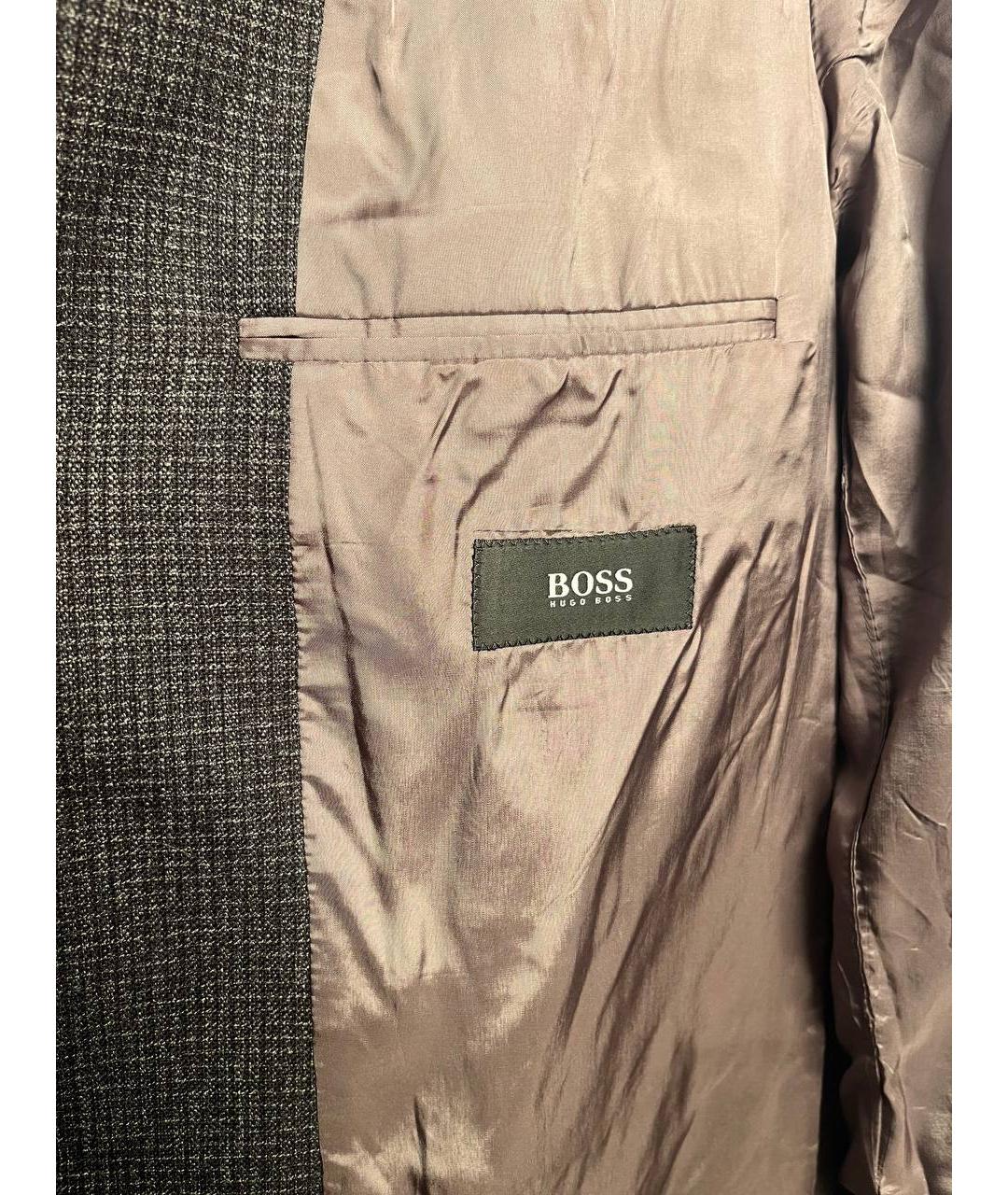 HUGO BOSS Антрацитовый шерстяной пиджак, фото 4