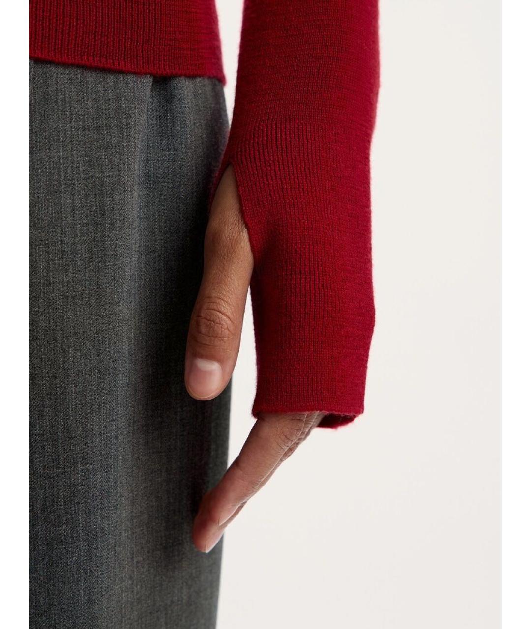 12 STOREEZ Красный шерстяной джемпер / свитер, фото 7