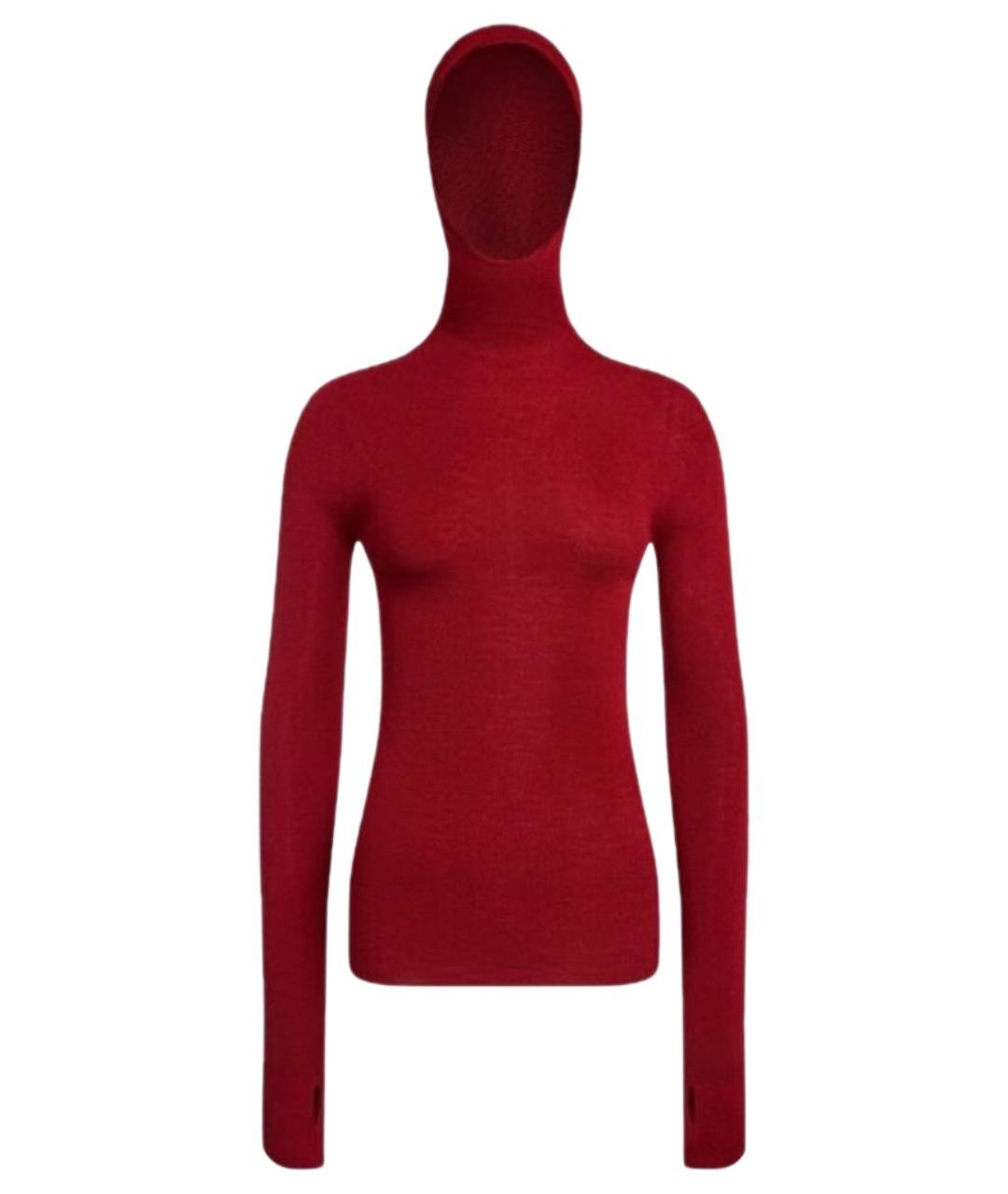 12 STOREEZ Красный шерстяной джемпер / свитер, фото 1