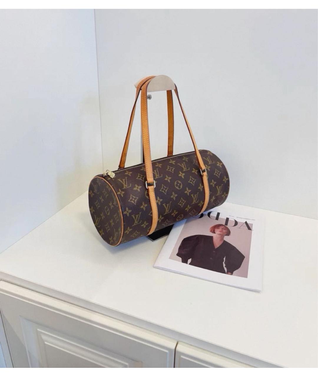 LOUIS VUITTON Коричневая сумка через плечо, фото 3