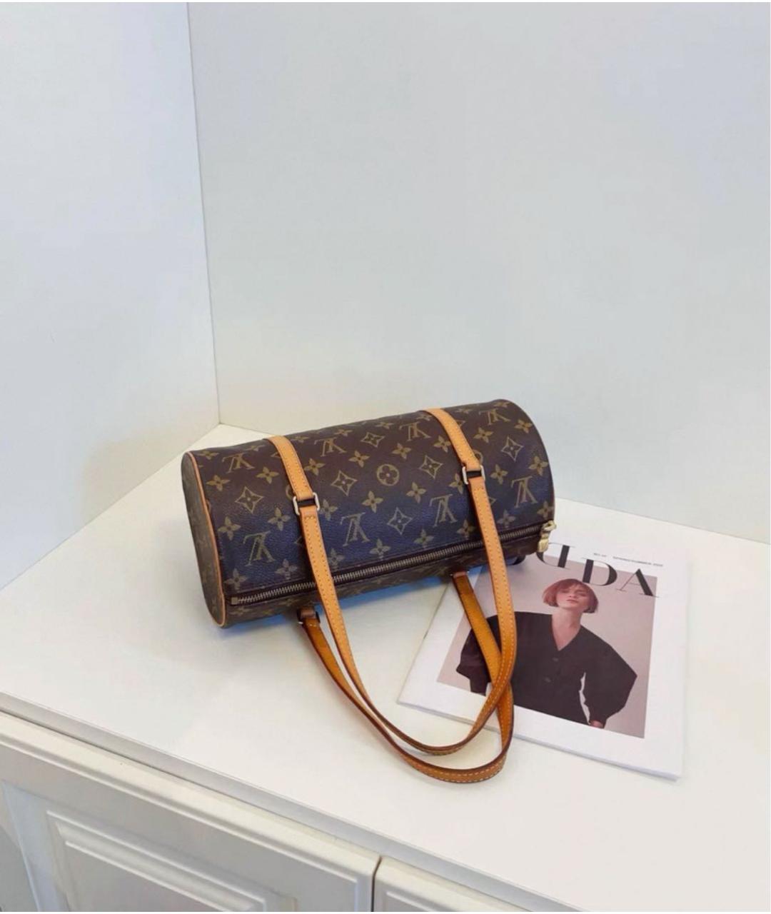 LOUIS VUITTON Коричневая сумка через плечо, фото 4
