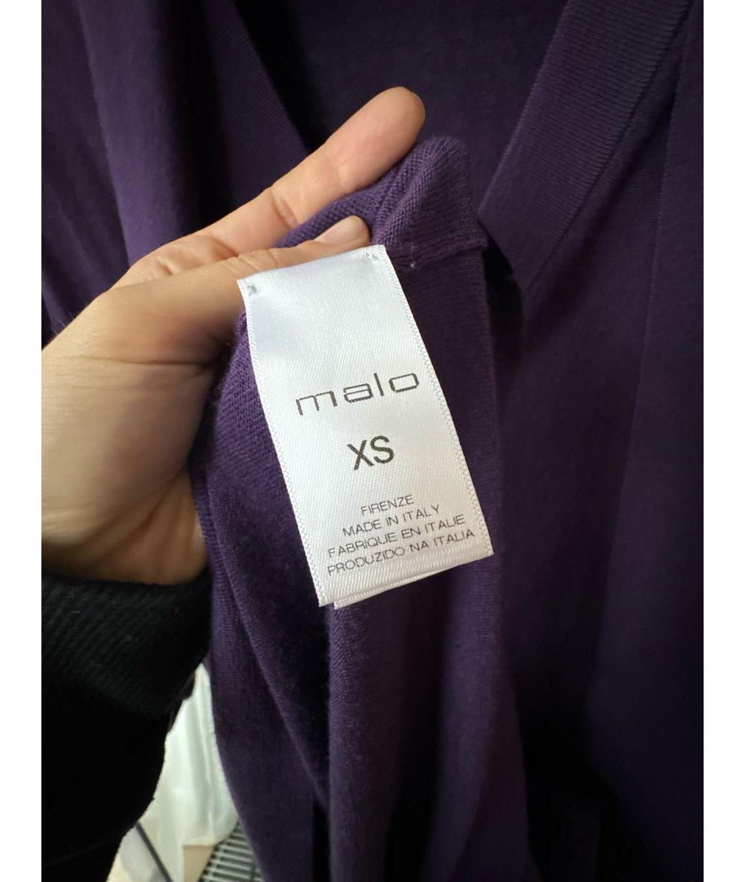 MALO Фиолетовое кашемировое повседневное платье, фото 4