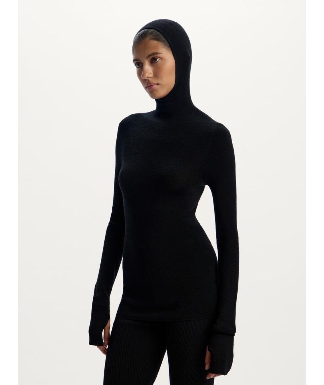 12 STOREEZ Черный шерстяной джемпер / свитер, фото 5