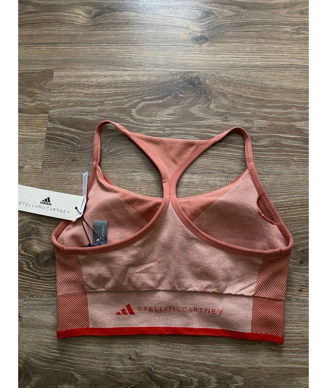 ADIDAS BY STELLA MCCARTNEY Коралловая полиамидовая майка, фото 7