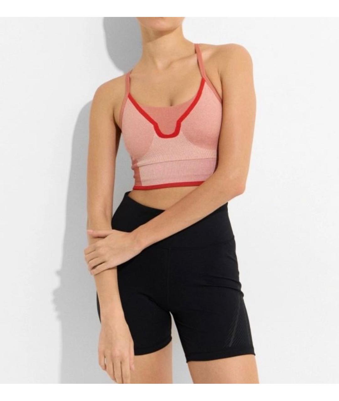ADIDAS BY STELLA MCCARTNEY Коралловая полиамидовая майка, фото 8