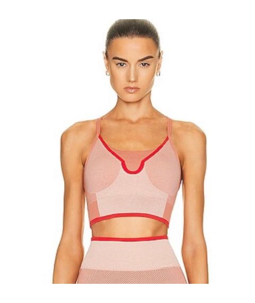 ADIDAS BY STELLA MCCARTNEY Коралловая полиамидовая майка, фото 2
