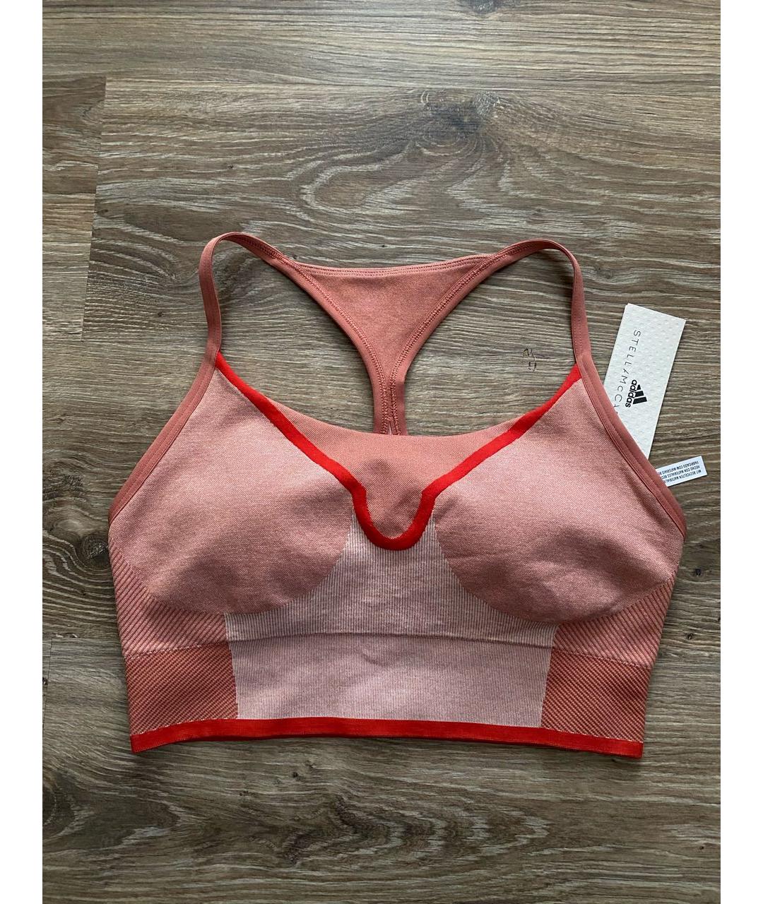 ADIDAS BY STELLA MCCARTNEY Коралловая полиамидовая майка, фото 6