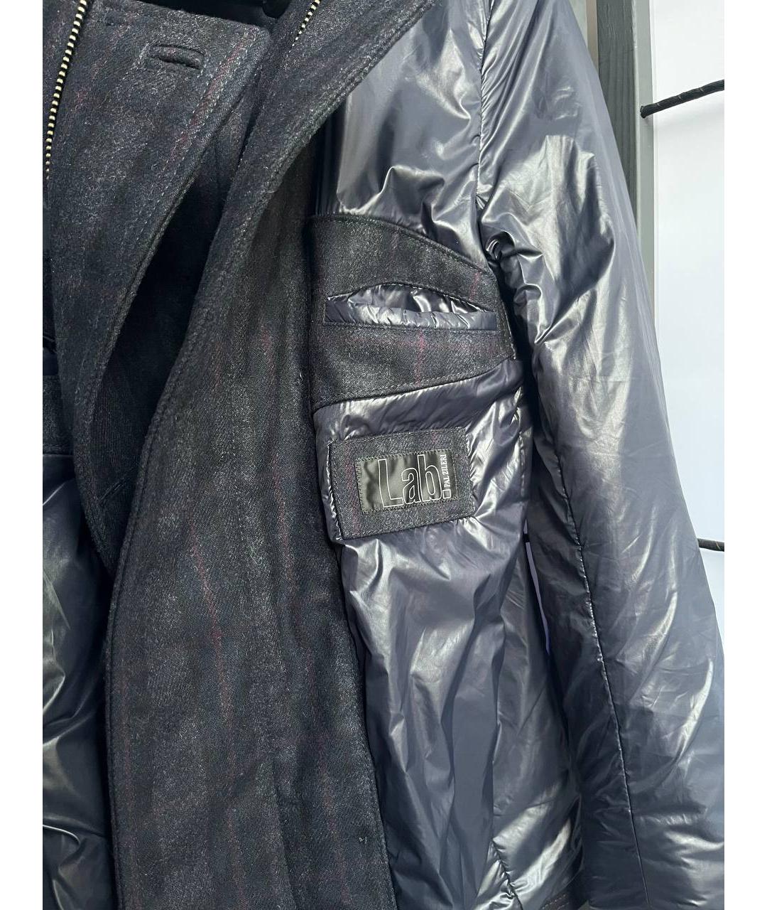 PAL ZILERI Темно-синее шерстяное пальто, фото 3