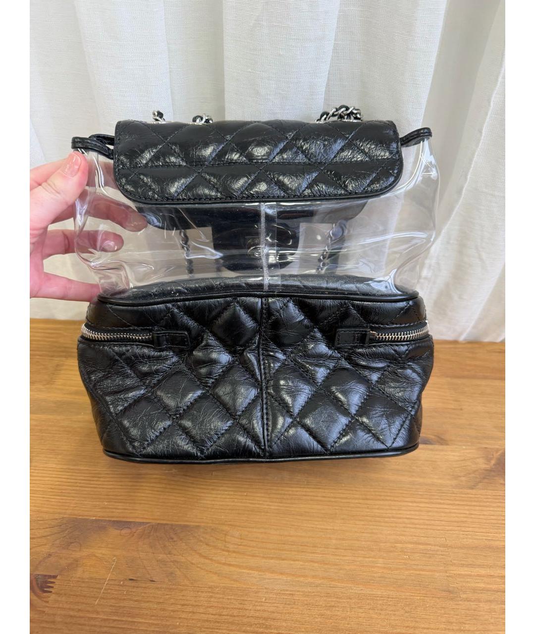 CHANEL Черная кожаная сумка через плечо, фото 2