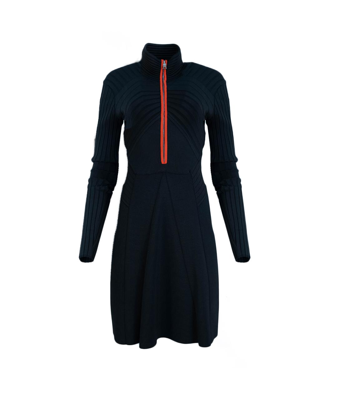 EMILIO PUCCI Черное вискозное повседневное платье, фото 6