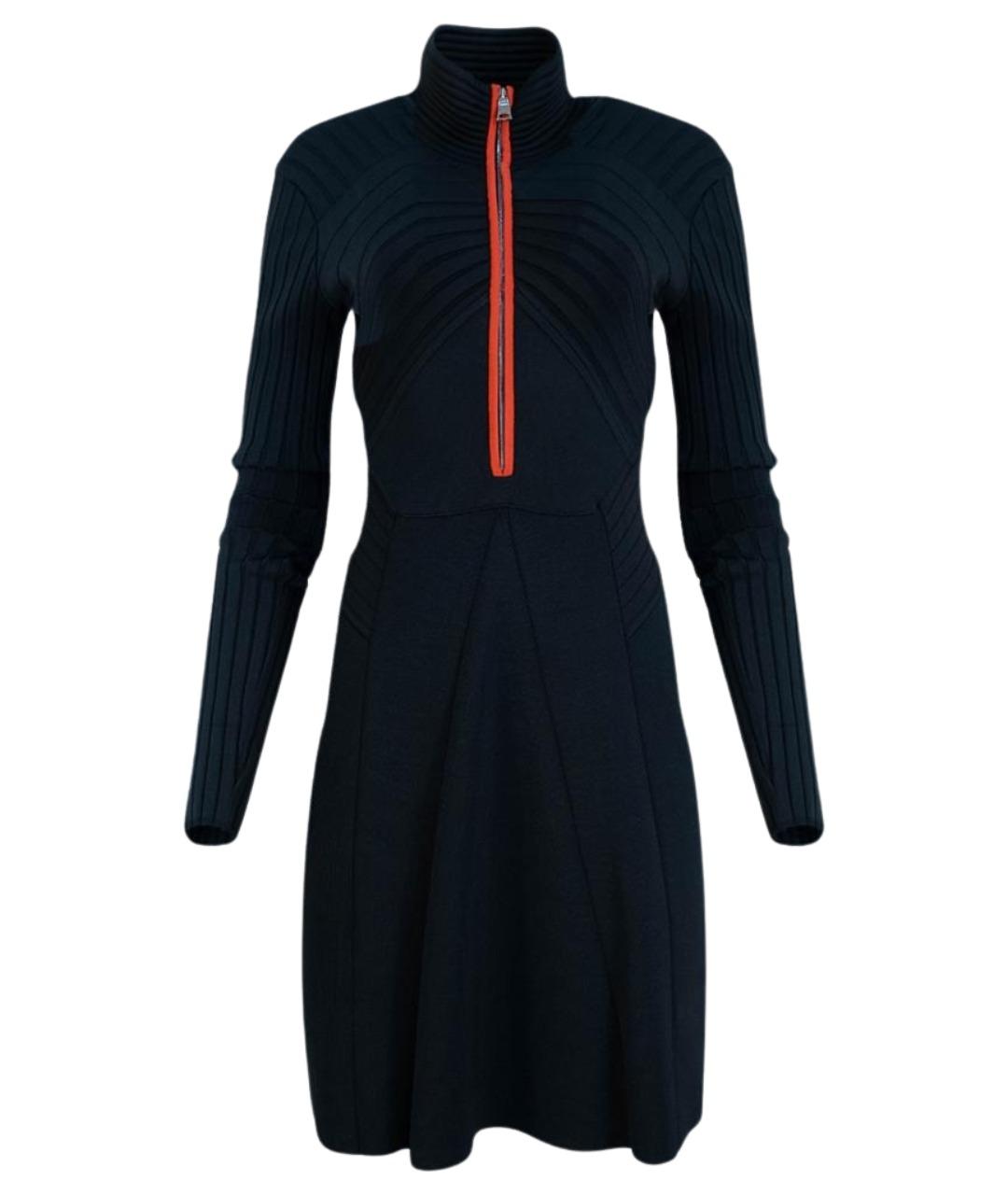 EMILIO PUCCI Черное вискозное повседневное платье, фото 1