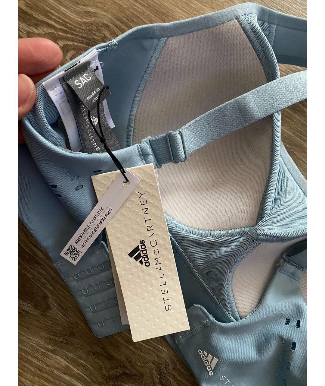 ADIDAS BY STELLA MCCARTNEY Голубая полиамидовая футболка, фото 7