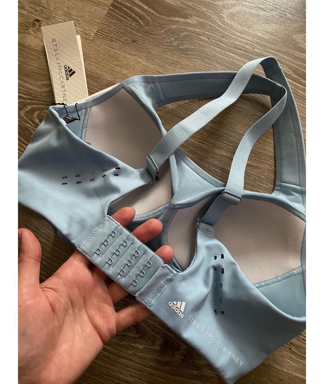 ADIDAS BY STELLA MCCARTNEY Голубая полиамидовая футболка, фото 6