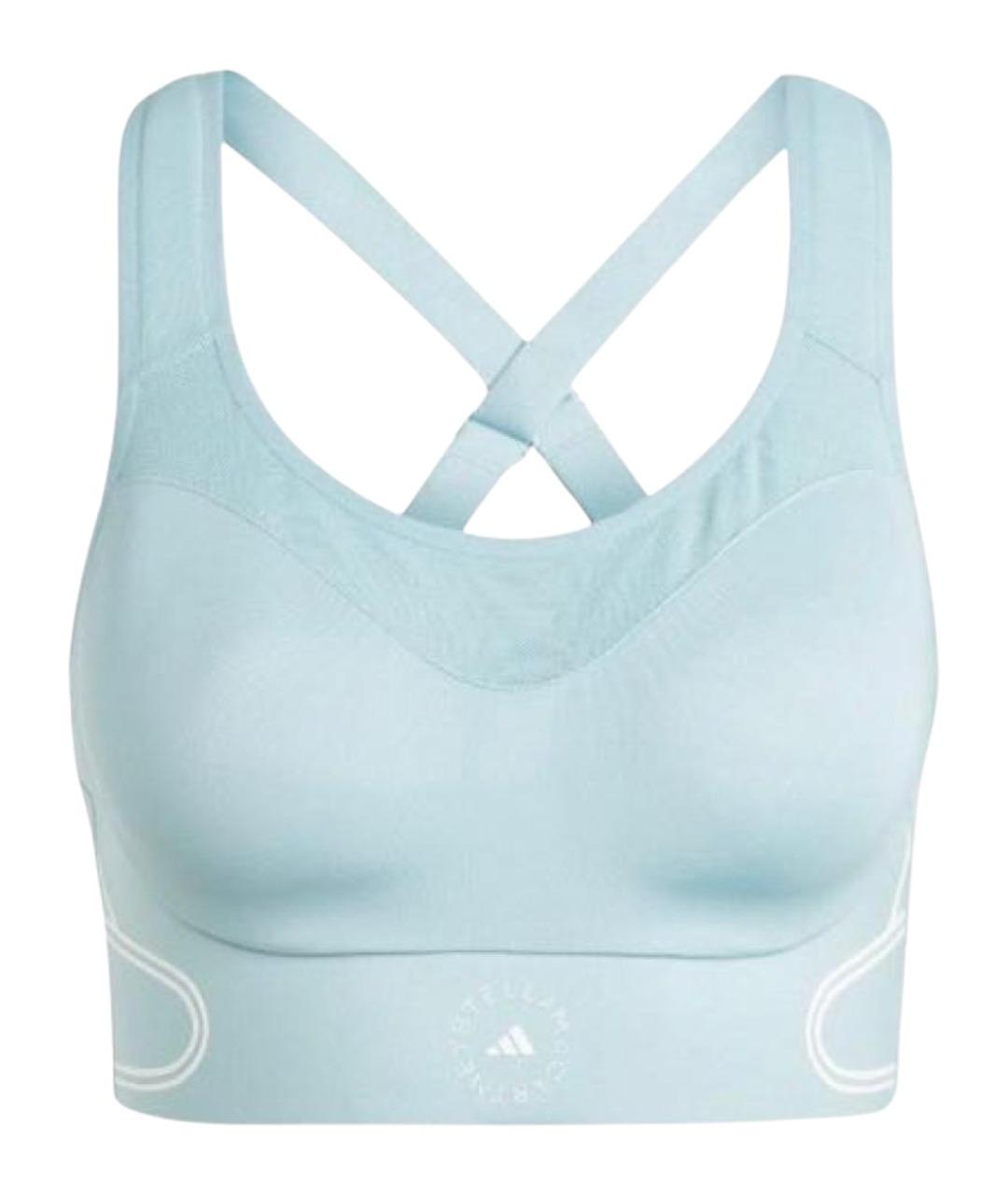 ADIDAS BY STELLA MCCARTNEY Голубая полиамидовая футболка, фото 1