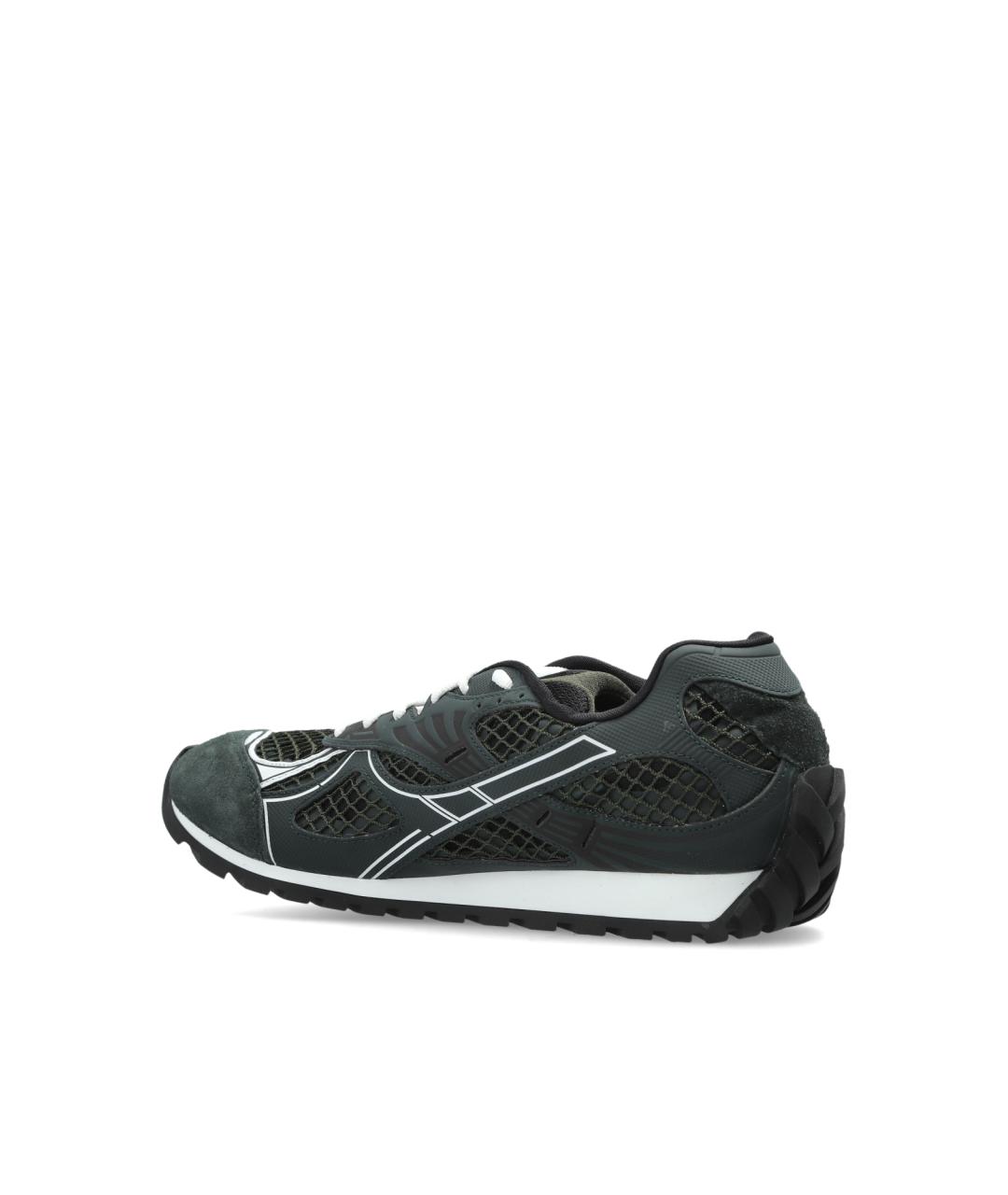 BOTTEGA VENETA Зеленые низкие кроссовки / кеды, фото 4