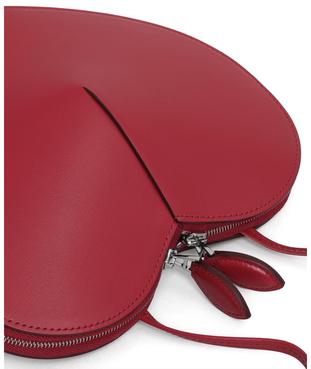 ALAIA Красная кожаная сумка через плечо, фото 3