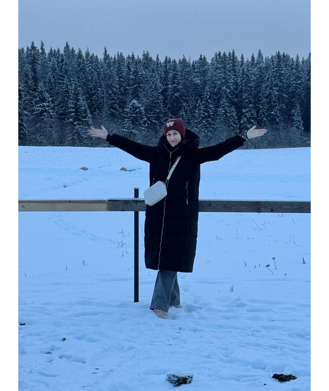 ADD Черный синтетический пуховик, фото 7