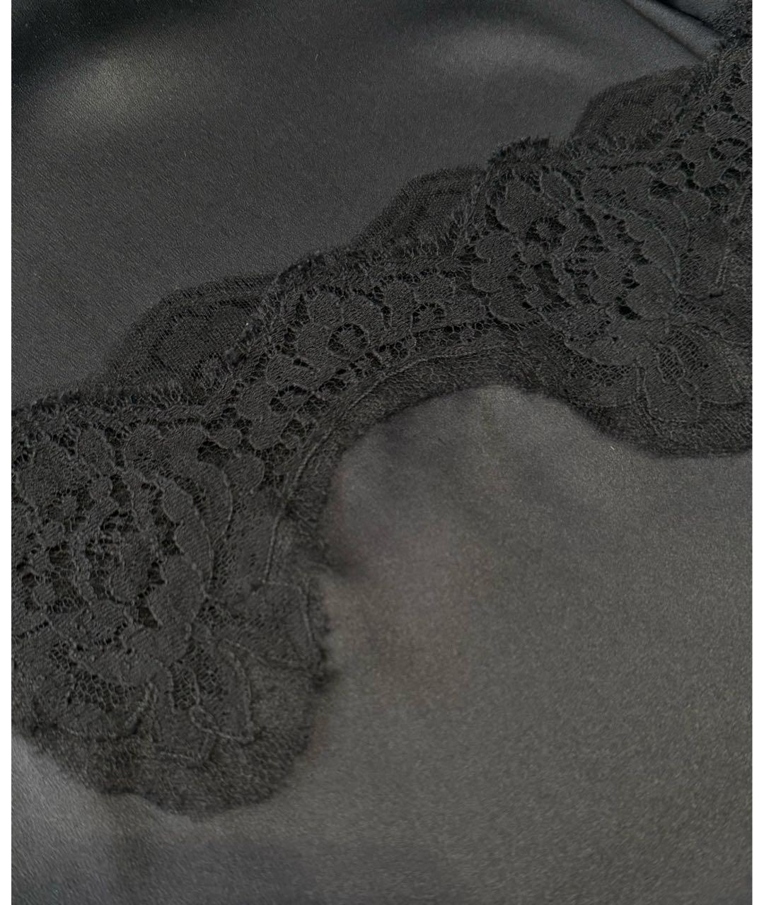 DOLCE&GABBANA Черная хлопковая блузы, фото 3