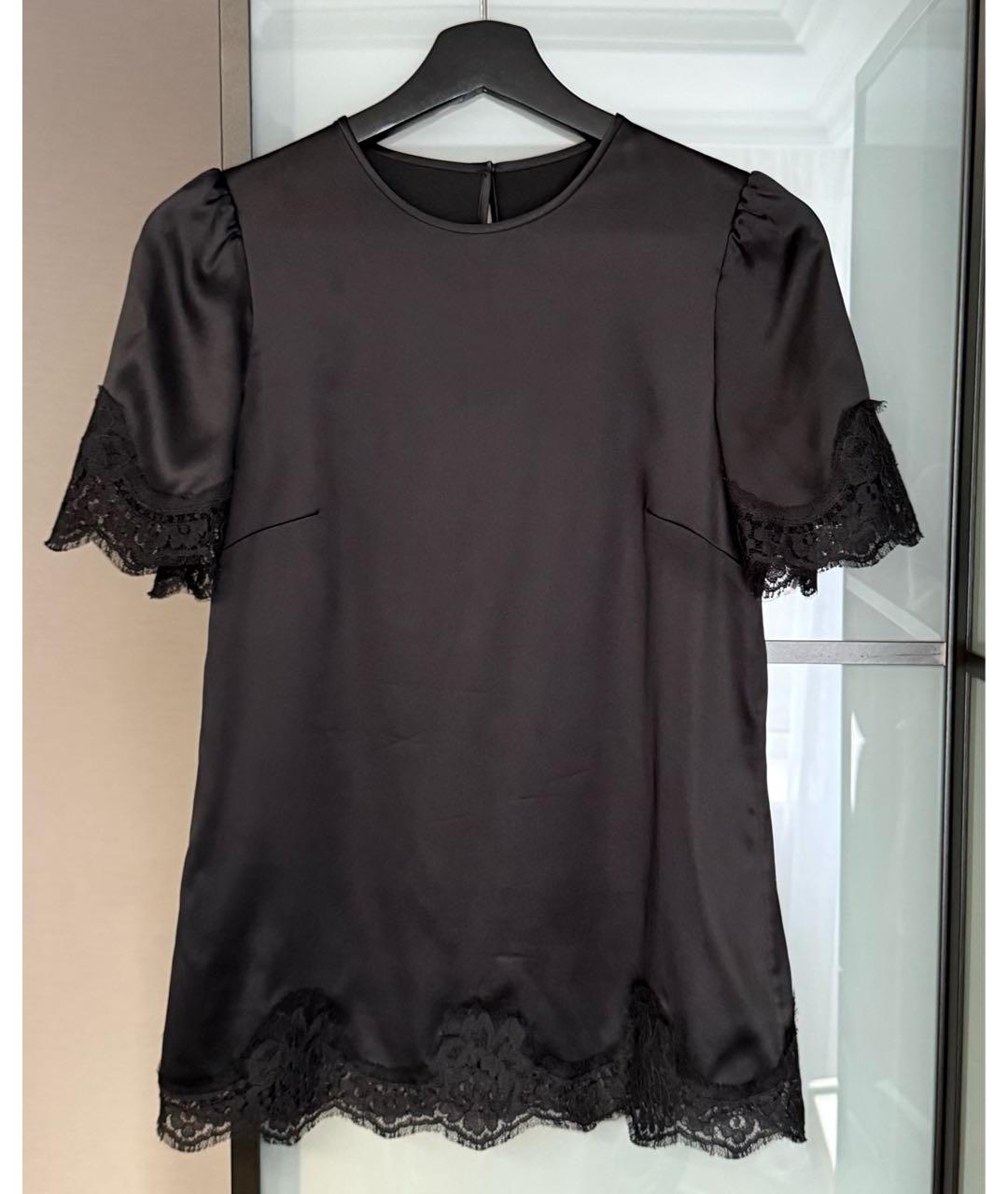 DOLCE&GABBANA Черная хлопковая блузы, фото 6