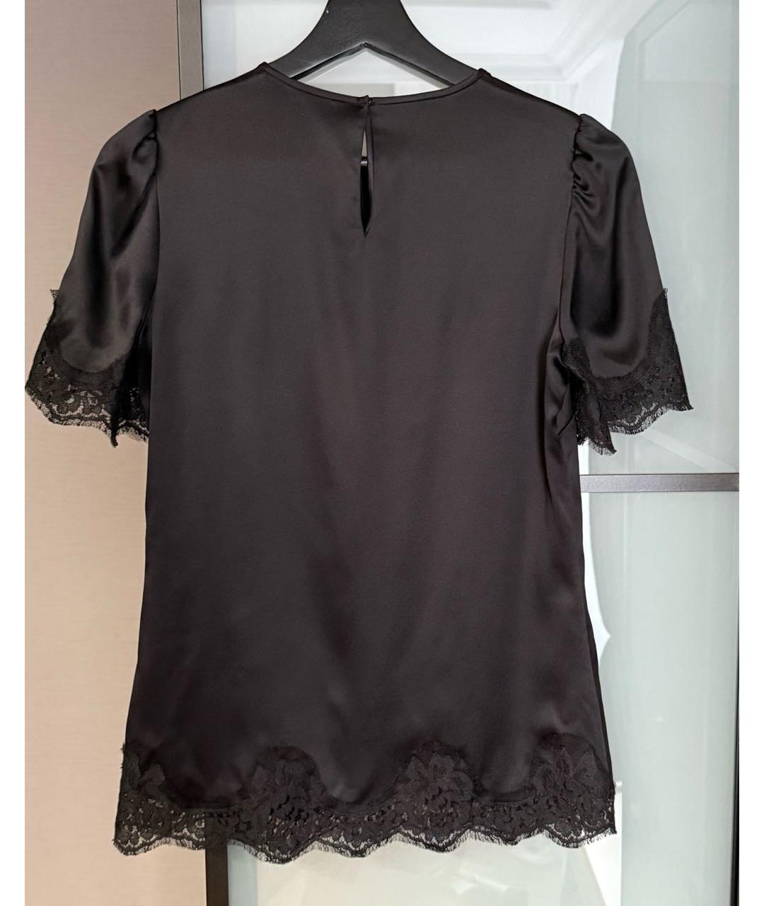 DOLCE&GABBANA Черная хлопковая блузы, фото 2
