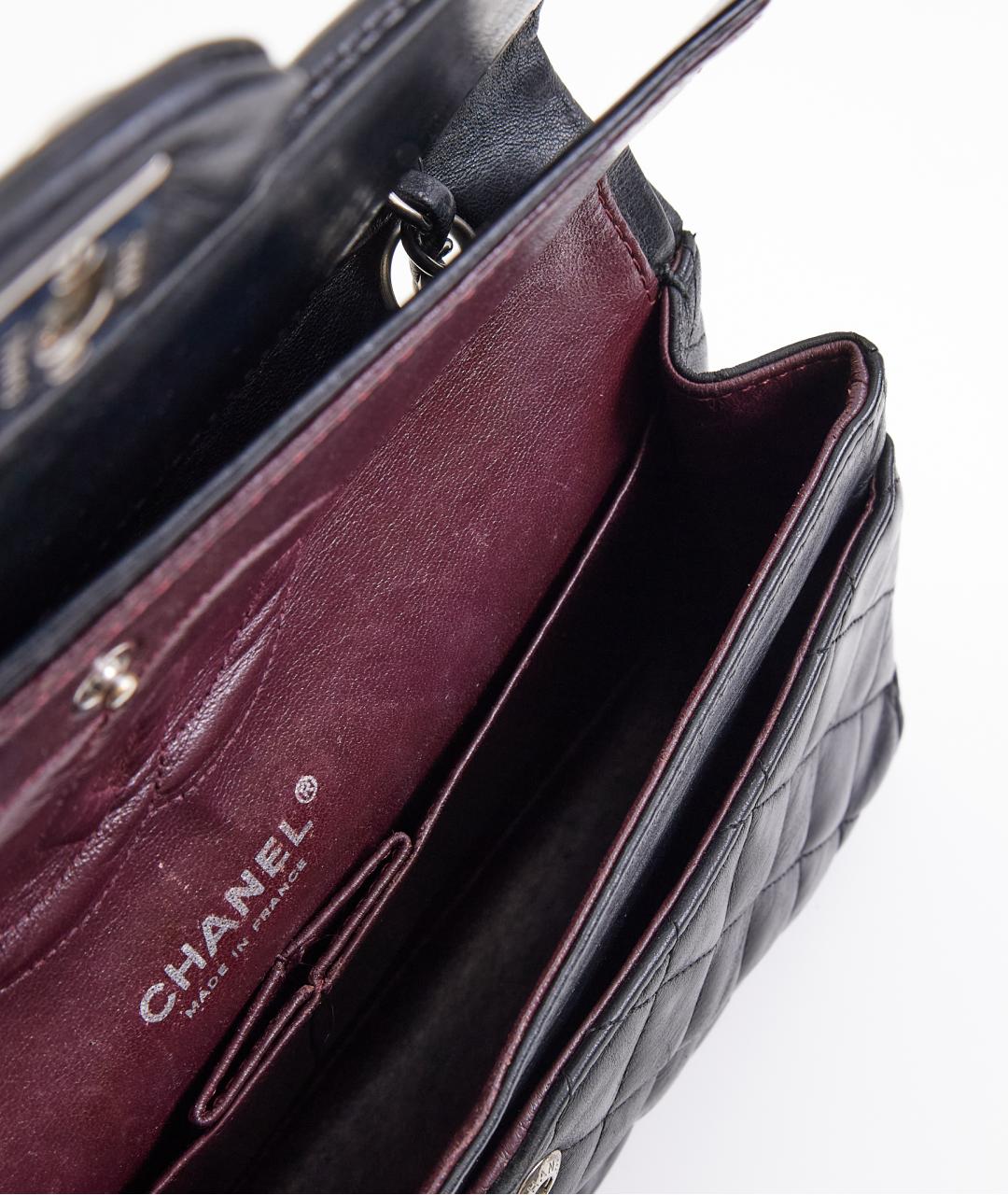 CHANEL Черная кожаная сумка через плечо, фото 6