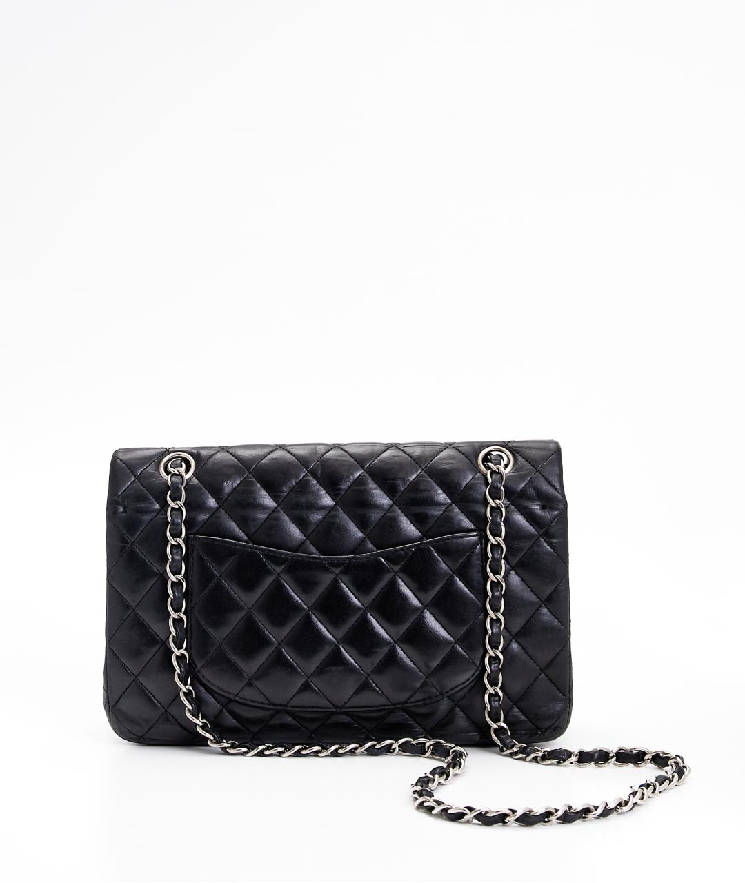 CHANEL Черная кожаная сумка через плечо, фото 3