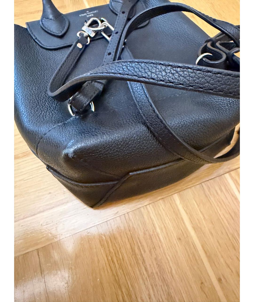 LOUIS VUITTON Черный кожаный рюкзак, фото 3