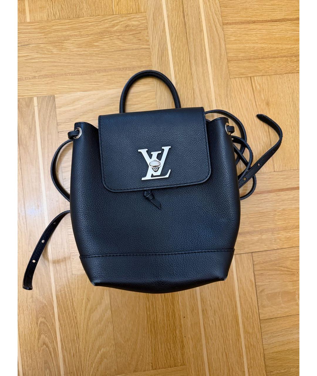 LOUIS VUITTON Черный кожаный рюкзак, фото 8