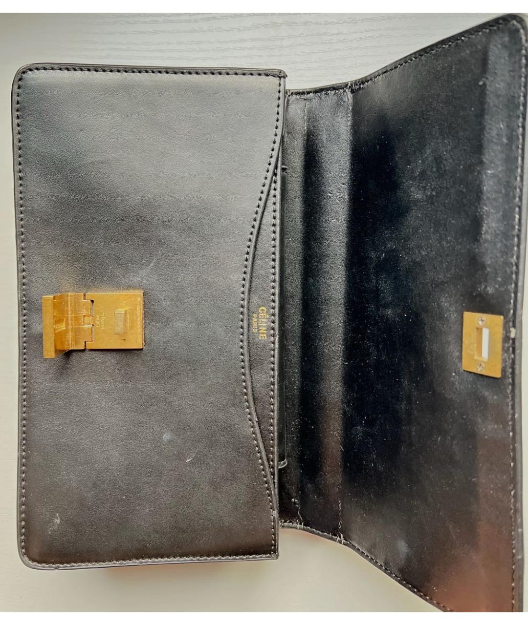 CELINE Бежевая кожаная сумка через плечо, фото 5