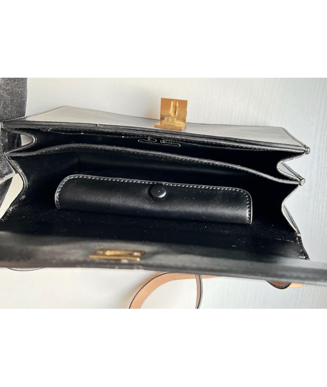 CELINE Бежевая кожаная сумка через плечо, фото 4