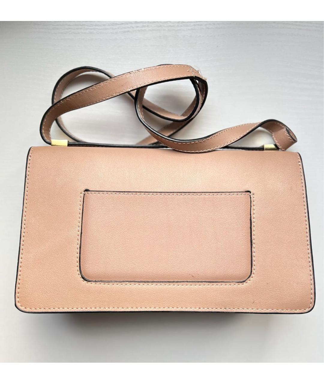 CELINE Бежевая кожаная сумка через плечо, фото 3