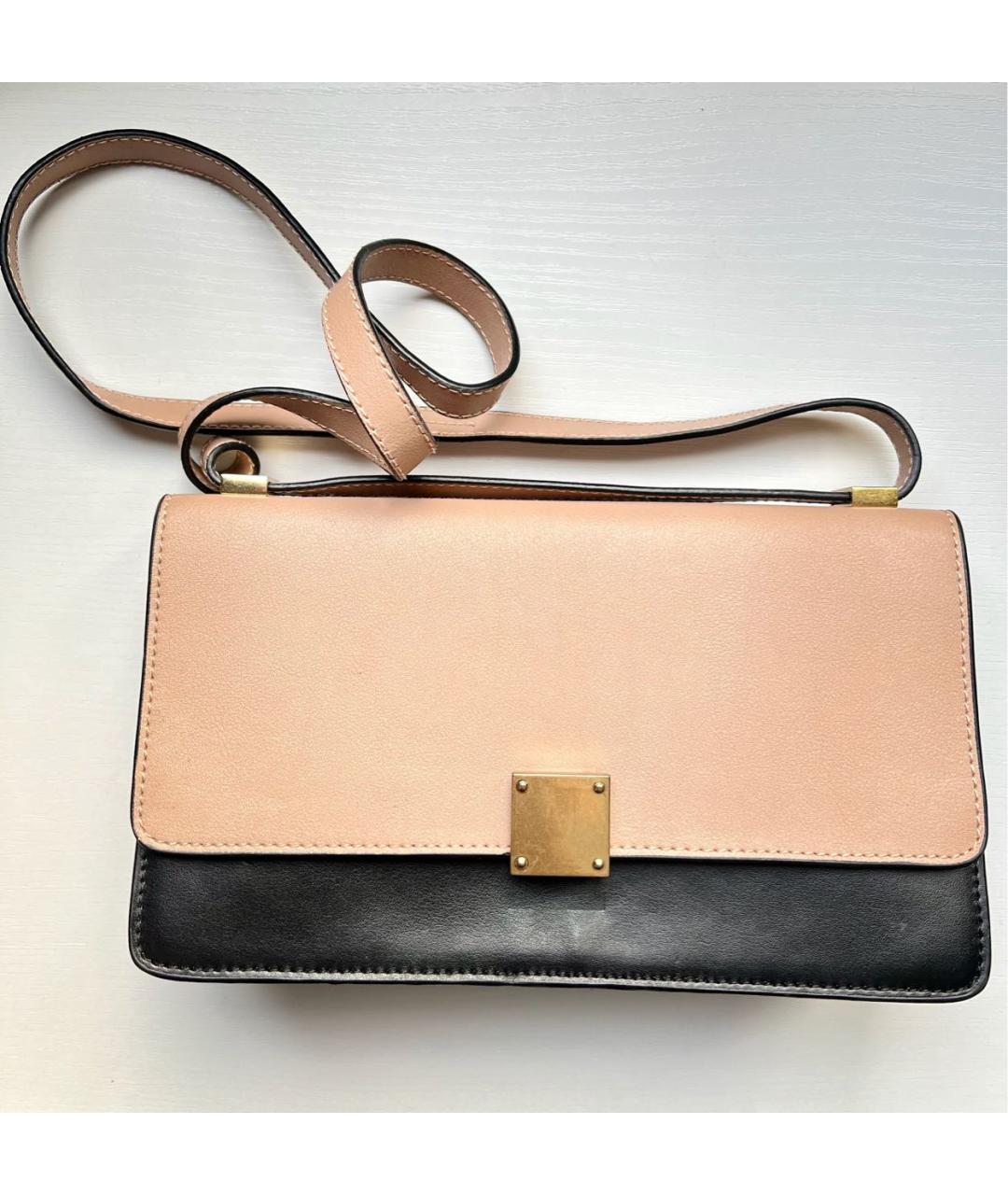 CELINE Бежевая кожаная сумка через плечо, фото 6