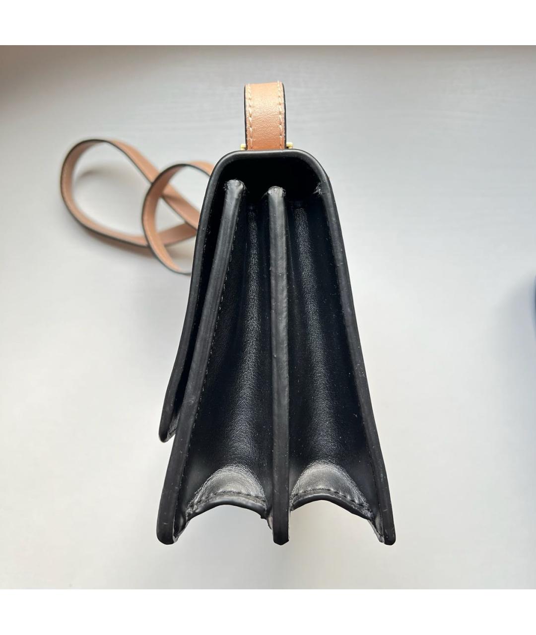 CELINE Бежевая кожаная сумка через плечо, фото 2