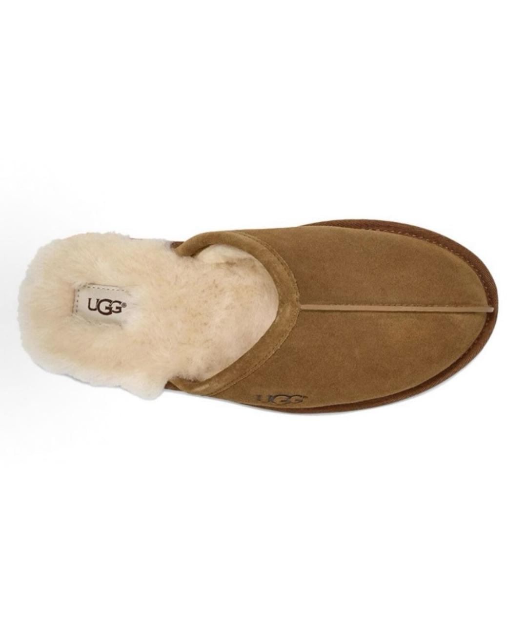 UGG AUSTRALIA Коричневые замшевые мюли, фото 2