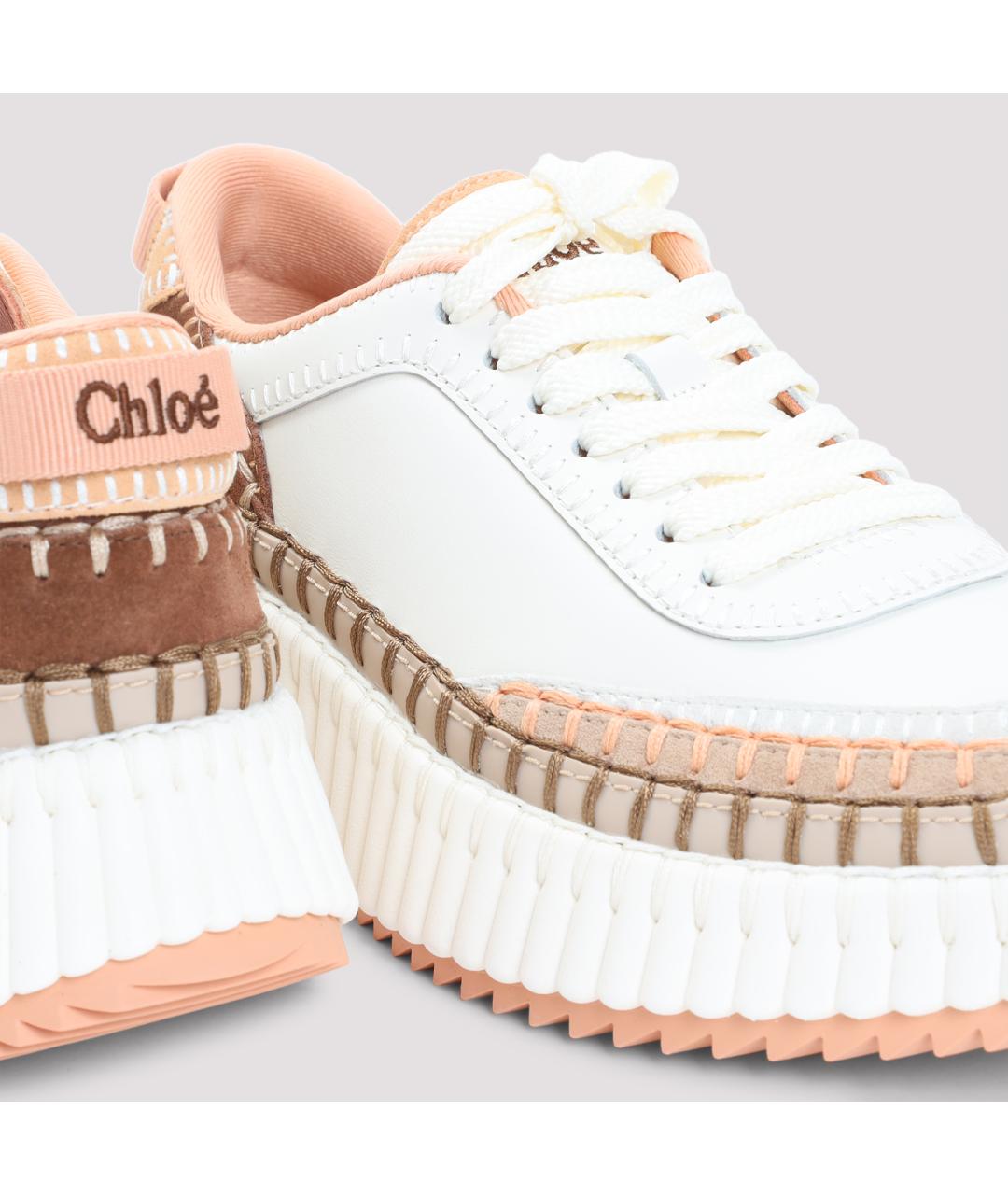 CHLOE Мульти кожаные кроссовки, фото 4